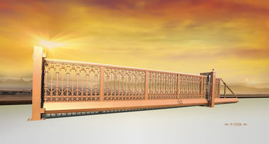 মোটর Galvanized দস্তা পথহীন অটোমেটেড সহচরী গেটস, রিমোট কন্ট্রোল 433MHz