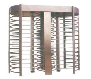 304 স্টেইনলেস স্টীল 2 লেন ফুল উচ্চতা Turnstiles একক বা ডবল ওয়ে ঐচ্ছিক 2300mm উচ্চতা