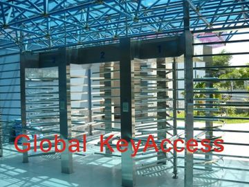 সিকিউরিটি ফুল উচ্চতা Turnstiles তিন লেন ডাবল দিকনির্দেশনা অ্যাক্সেস কন্ট্রোল কারখানার ব্যবহারের জন্য