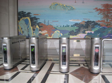 আইসি সঙ্গে সঙ্কোচনীয় পক্ষবিধুনন বেরিয়ার Turnstiles 100W / ই.এম. কার্ড